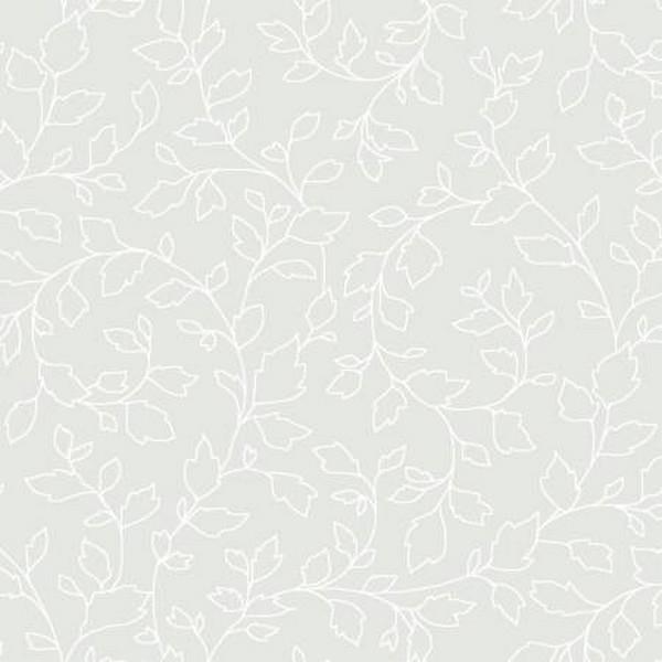 Ramblings Leaves/Vines White on White
