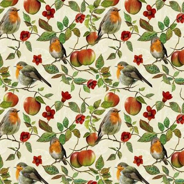 Robins in Apple Tree