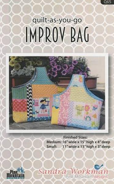 Improv Quilt As You Go Bag pattern