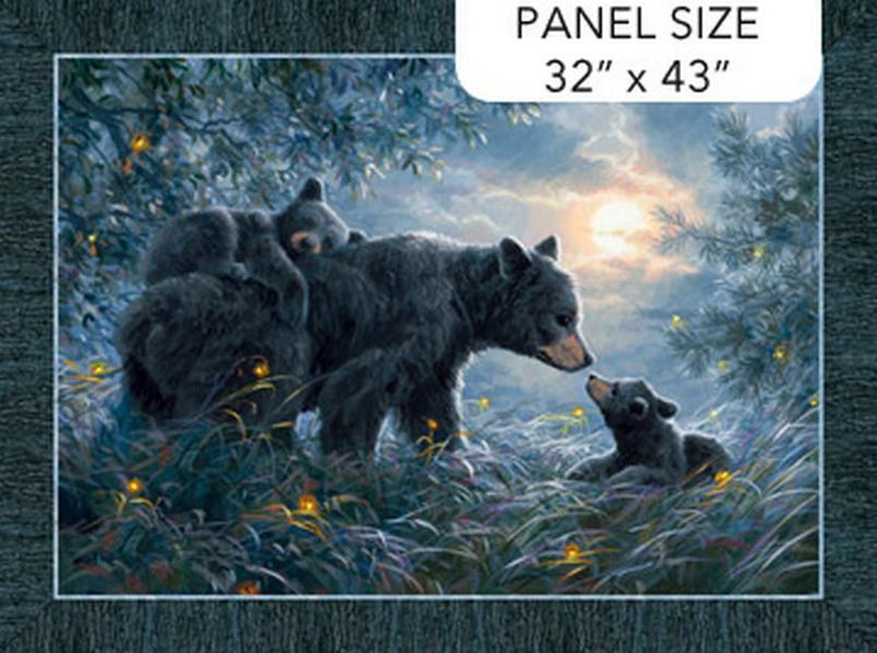Moonlight Kisses Bear Panel
