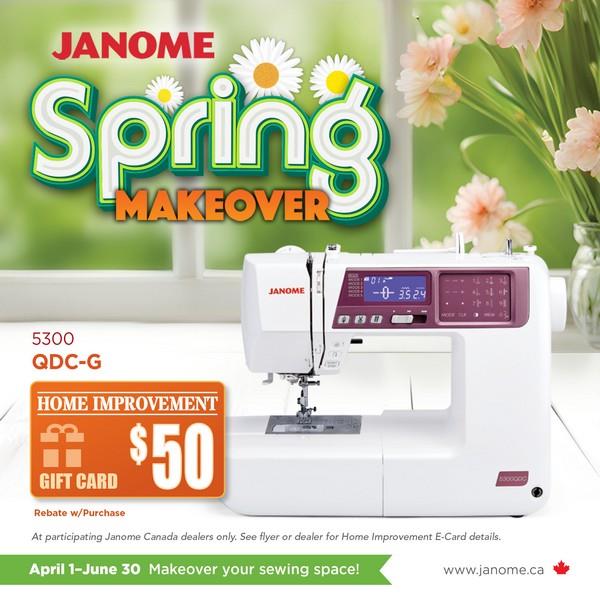 Janome 5300 QDC-G - Plus $50 Home Improvement e-Card