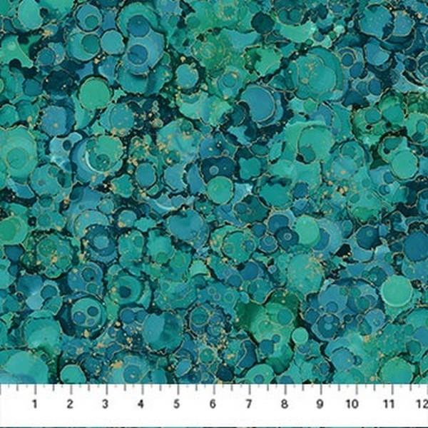 Midas Touch Teal Bubble Texture