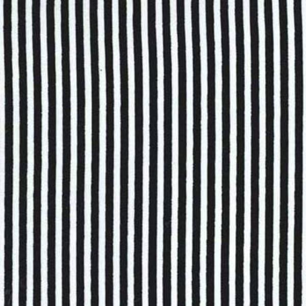 Little Black & White Stripe Fat Quarter