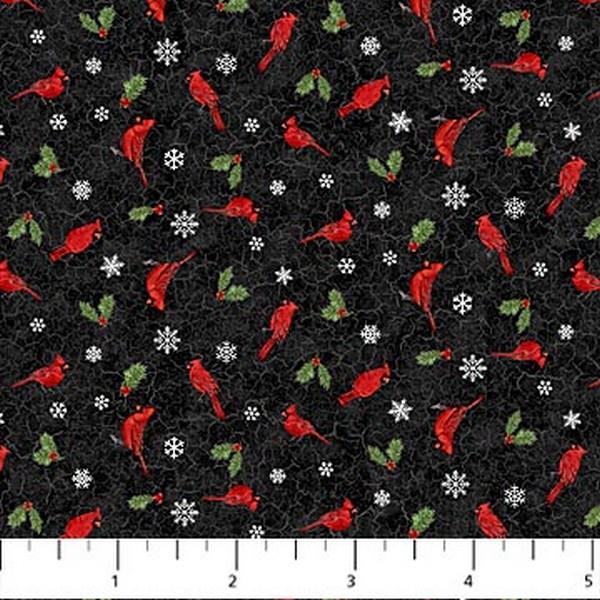 Beary Merry Christmas Cardinals Fat Quarter