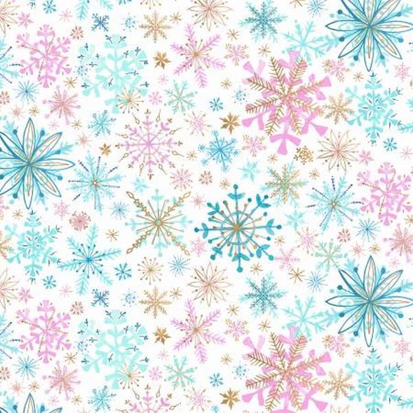 Gingerbread Dreams Pastel Snowflakes