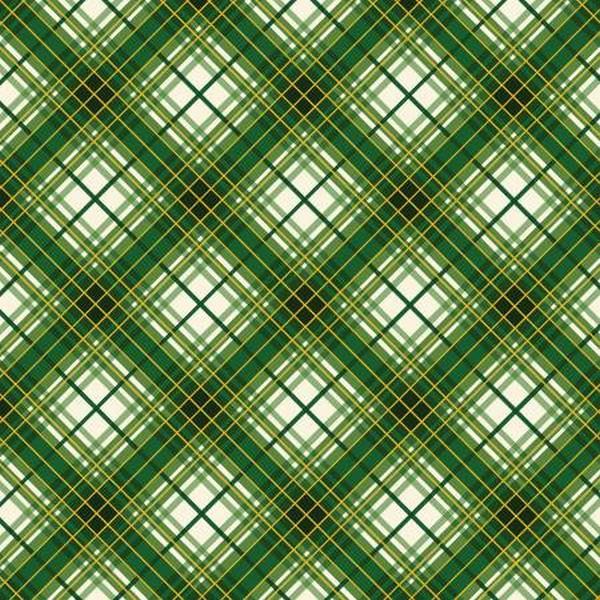 Holiday Plaid Green & Gold