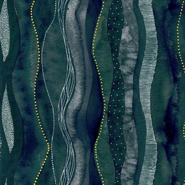 Ebb & Flow Cascade Ink with Gold Metallic