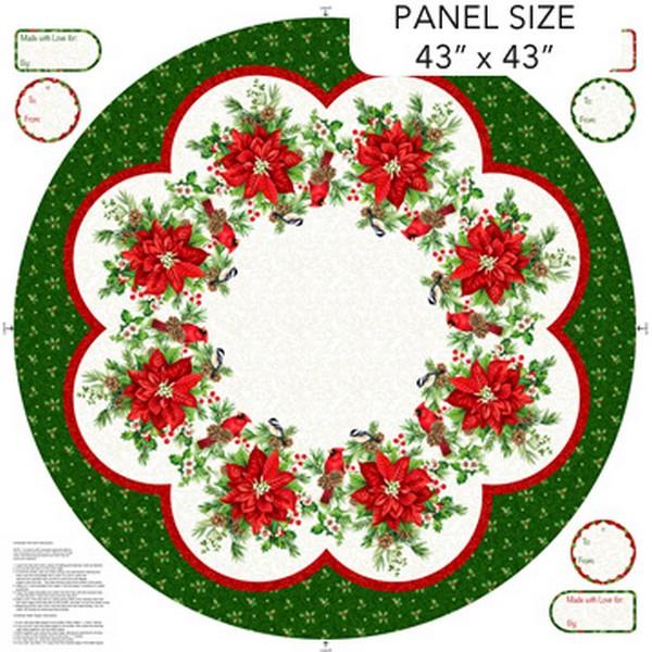 Yuletide Traditions Tree Skirt Panel