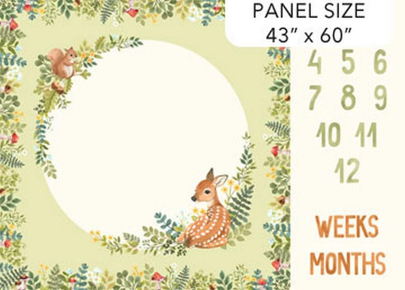 Woodland Babes Milestone Panel