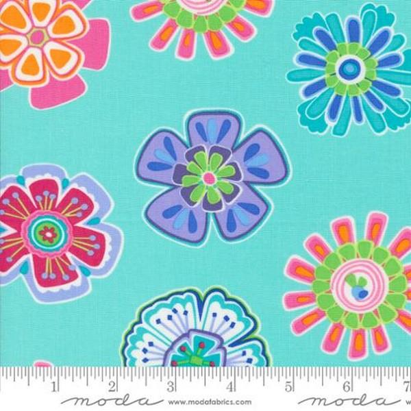 Fiesta Partytime Florals Aqua