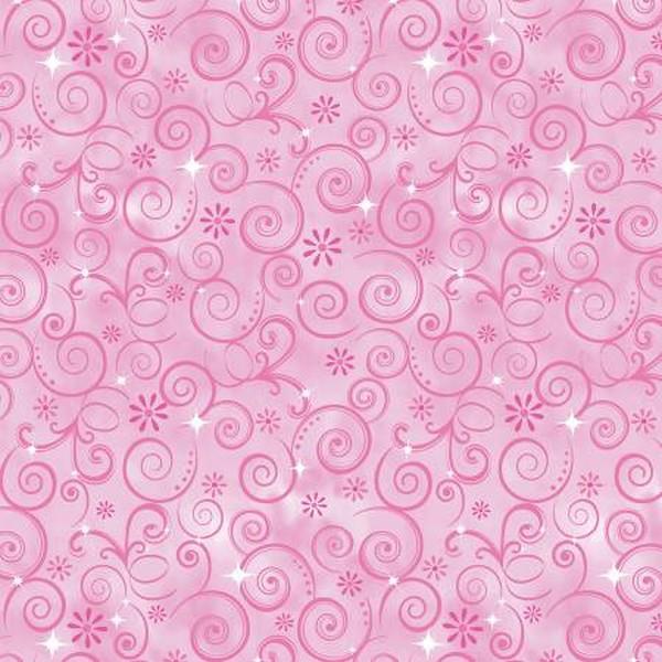 Fairytale Dreams Dazzling Swirls Pink