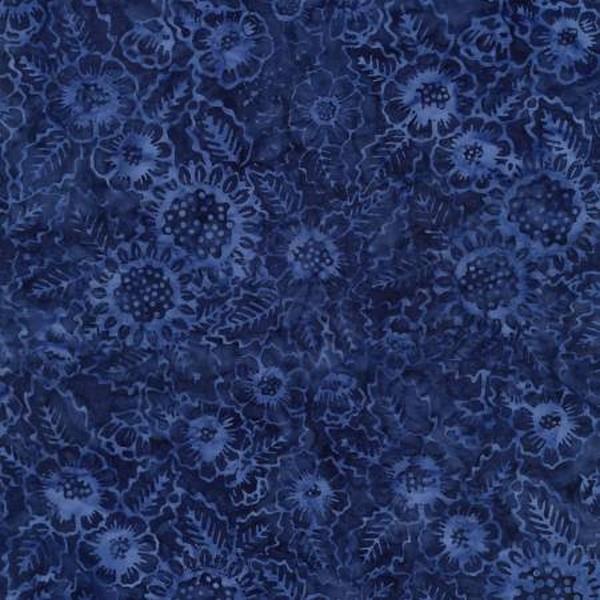 Tonga Batik Feather Paisley Denim