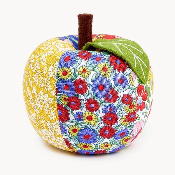 Liberty Apple Pin Cushion Heirloom Patchwork