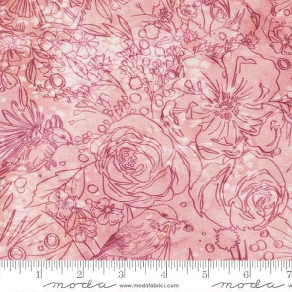 Chickadee Rose Fat Quarter