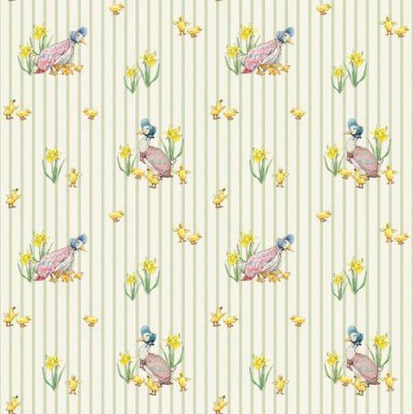 Peter Rabbit & Friends Duck Stripe Cloud/Green