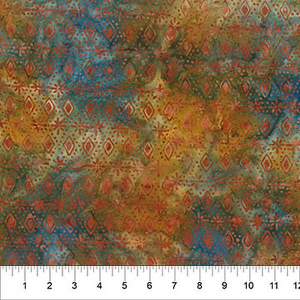 Tile Fusion Diamond Dot Fall Meadow Batik