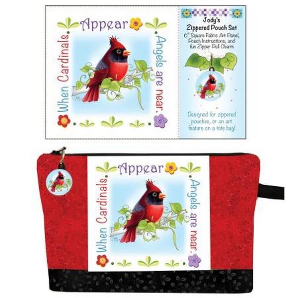 Zipper Pouch Set When Cardinals Appear, Angels are Near