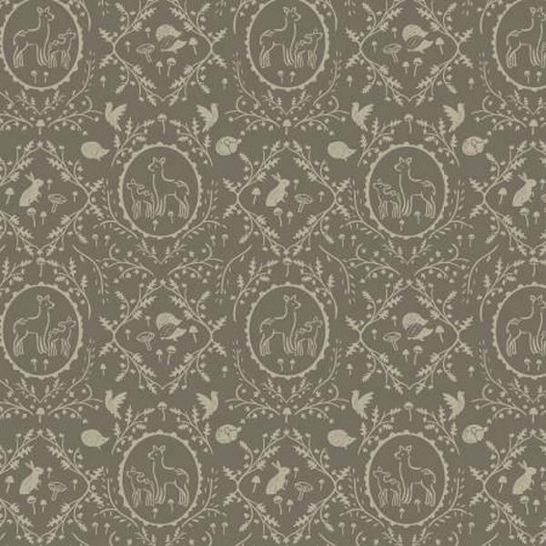 Forest Tales Dainty Mushroom Damask