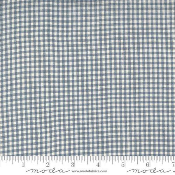 Woven Gingham Small Woad Pearl