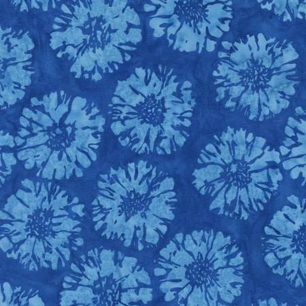 Indigo Batiks Blue Sunflower