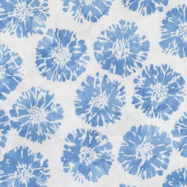 Indigo Batiks White Sunflower