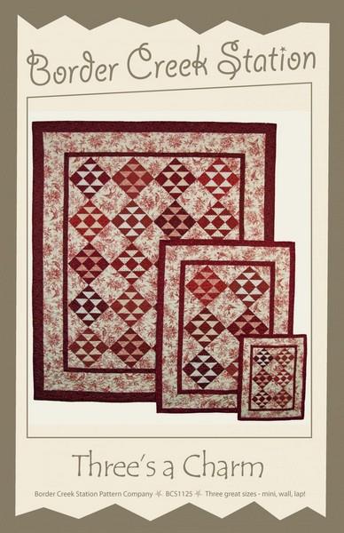 Three's a Charm pattern by Border Creek Station available in Canada at The Quilt Store