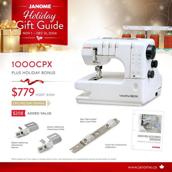 Janome CoverPro 1000CPX - WITH BONUS