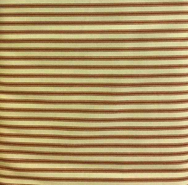 Simple Charm Red/ Tan Stripe Fat Quarter