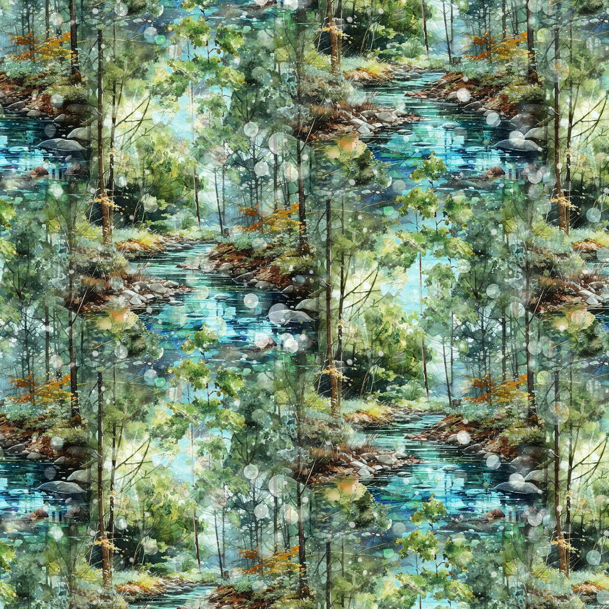Serenity Scenic - Green Multi