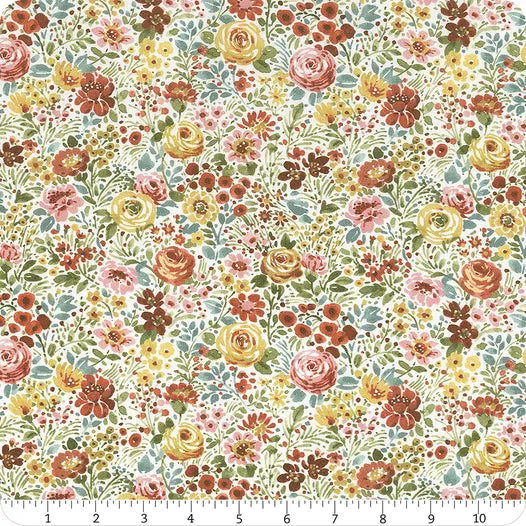 Sketchbook Flower Garden - Cream