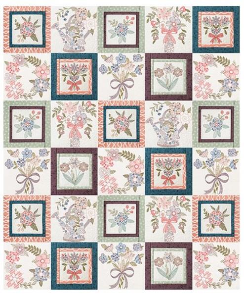 Anita Goodesign Hand Stitched Bouquet available in Canada at The Quilt Store