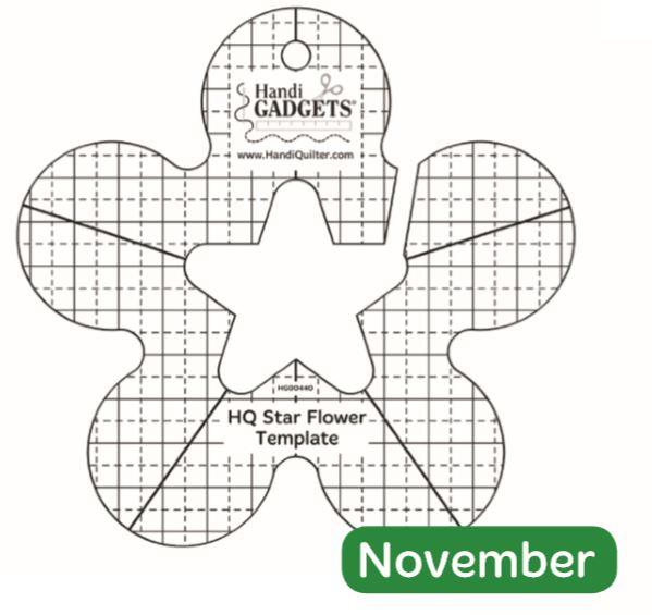 Handi Quilter Star Flower Template available in Canada at The Quilt Store