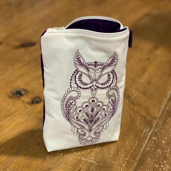 Embroidered Owl Tote Bag available in Canada at The Quilt Store