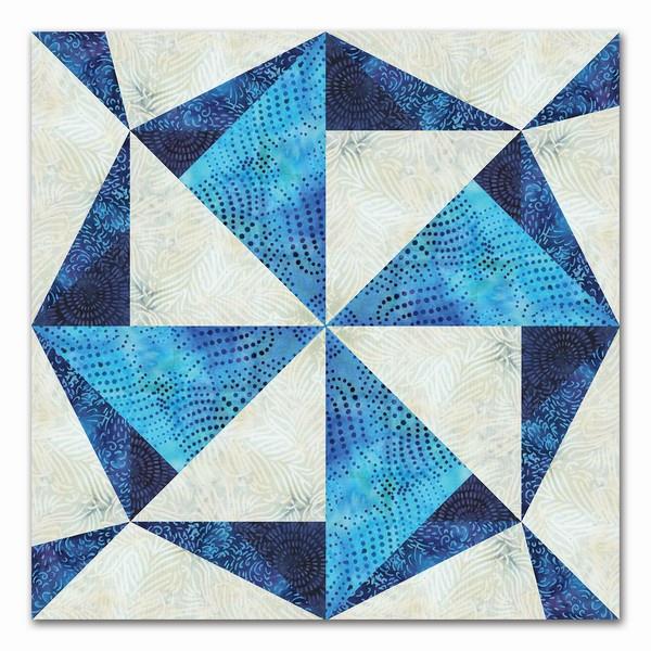 Accuquilt Lucky Star Block on Board available in Canada at The Quilt Store
