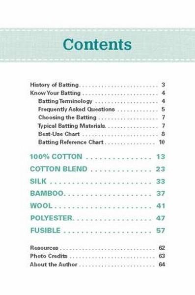 Know Your Battings Carry-Along Reference Guide available in Canada at The Quilt Store