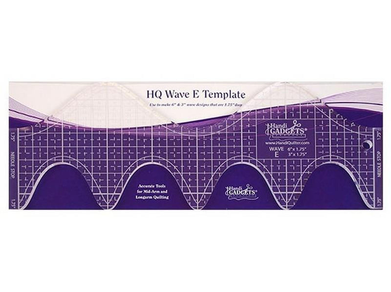 Handi Quilter Wave E Template available in Canada at The Quilt Store
