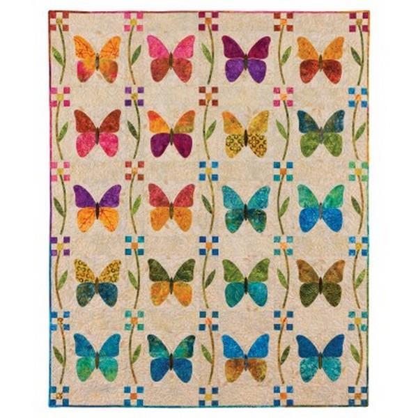 AccuQuilt Qo! Butterfly Patch Quilt by Edyta Sitar available in Canada at The Quilt Store