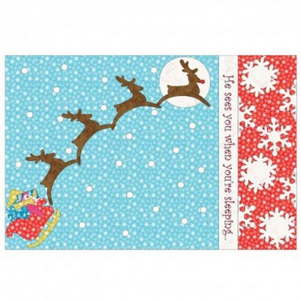GO! Sleigh & Snowflakes Free Pillowcase Pattern available in Canada at The Quilt Store