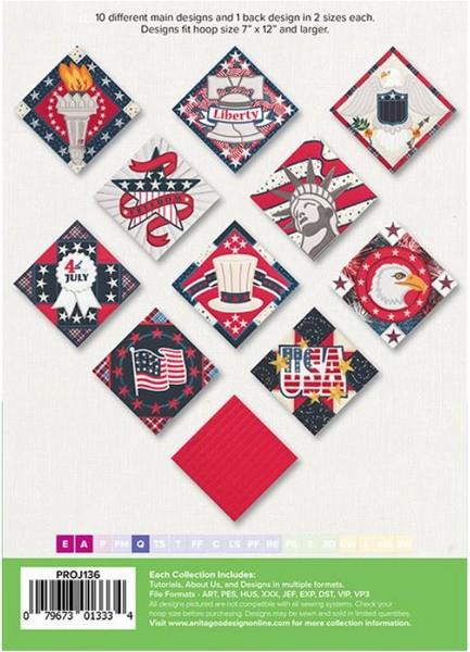 Patriotic Trivets by Anita Goodesign available in Canada at The Quilt Store