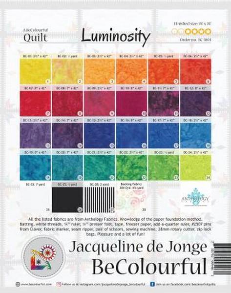 Luminosity Kit by Jacqueline de Jonge available in Canada at The Quilt Store
