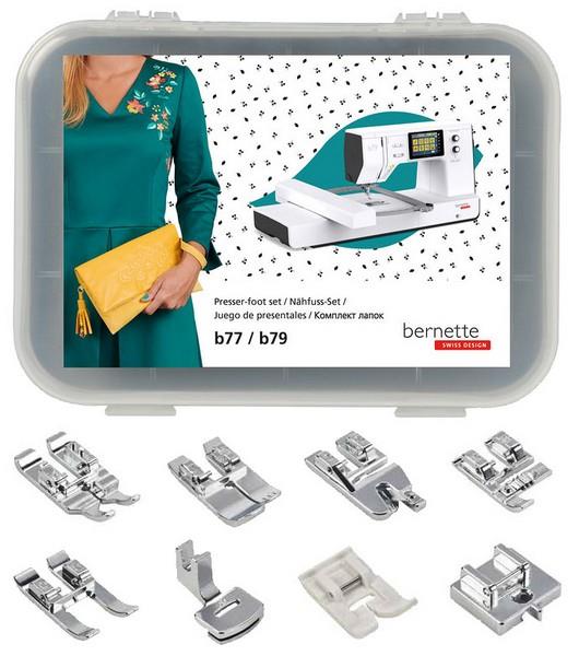 Bernette b77/b79 8 Presser Foot Kit available in Canada at The Quilt Store