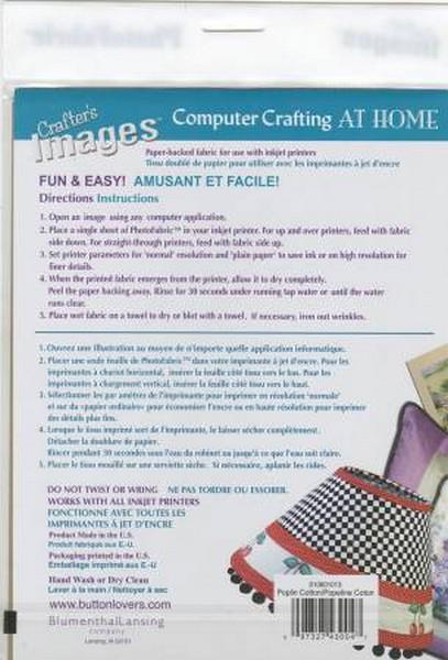 Photo Fabric Printable Sheets available in Canada at The Quilt Store