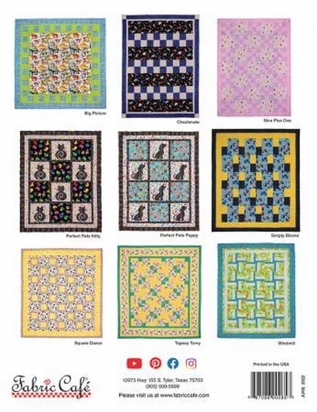 3-Yard Quilts for Kids by Fabric Cafe available in Canada at The Quilt Store