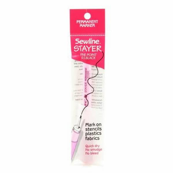 Sewline Stayer Permanent Marker Black 0.5 available in Canada at The Quilt Store