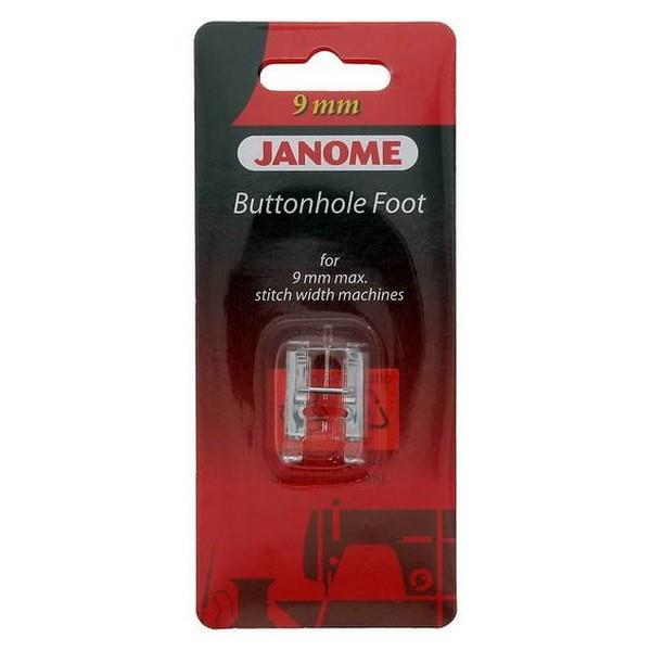 Janome Buttonhole Foot for 9mm stitch width machines available in Canada at The Quilt Store