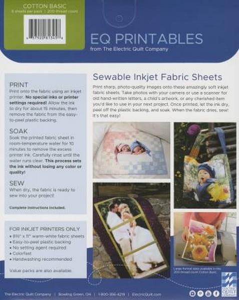 EQ Printables - Inkjet Fabric Sheets
