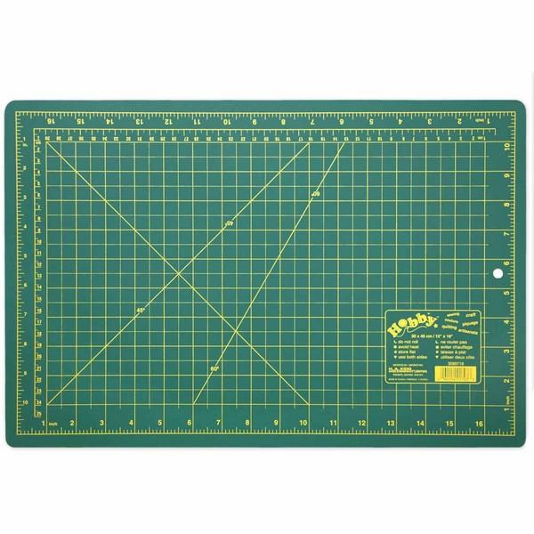 Hobby Green Self Healing Cutting Mat 11" x 17" available at The Quilt Store