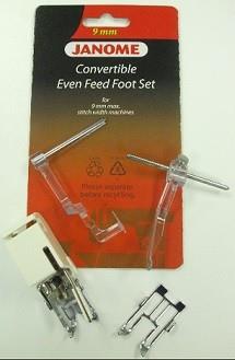 Janome Convertible Even Feed Foot Set 9mm