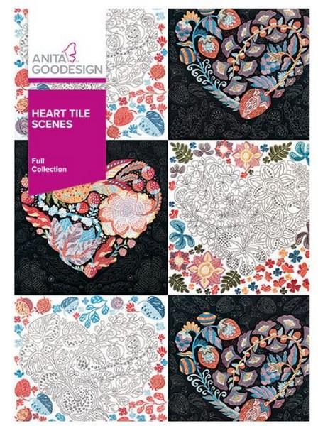 Anita Goodesign Heart Tile Scenes available in Canada at The Quilt Store