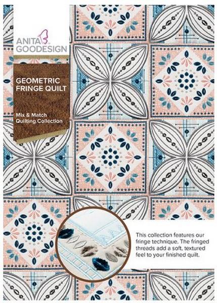 Anita Goodesign Geometric Fringe Quilt available in Canada at The Quilt Store